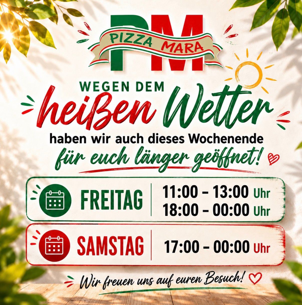 Heute und morgen länger geöffnet! 😋